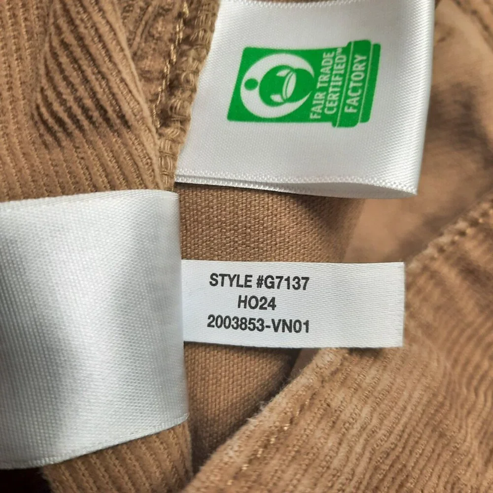 J.Crew 770 Straight Fit Corduroy Pants Men's 38x32 Tan Brown Stretch Cotton